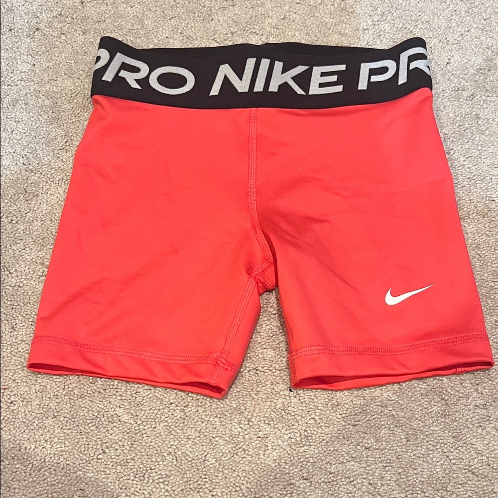 Nike Pro Red and Black Training Shorts